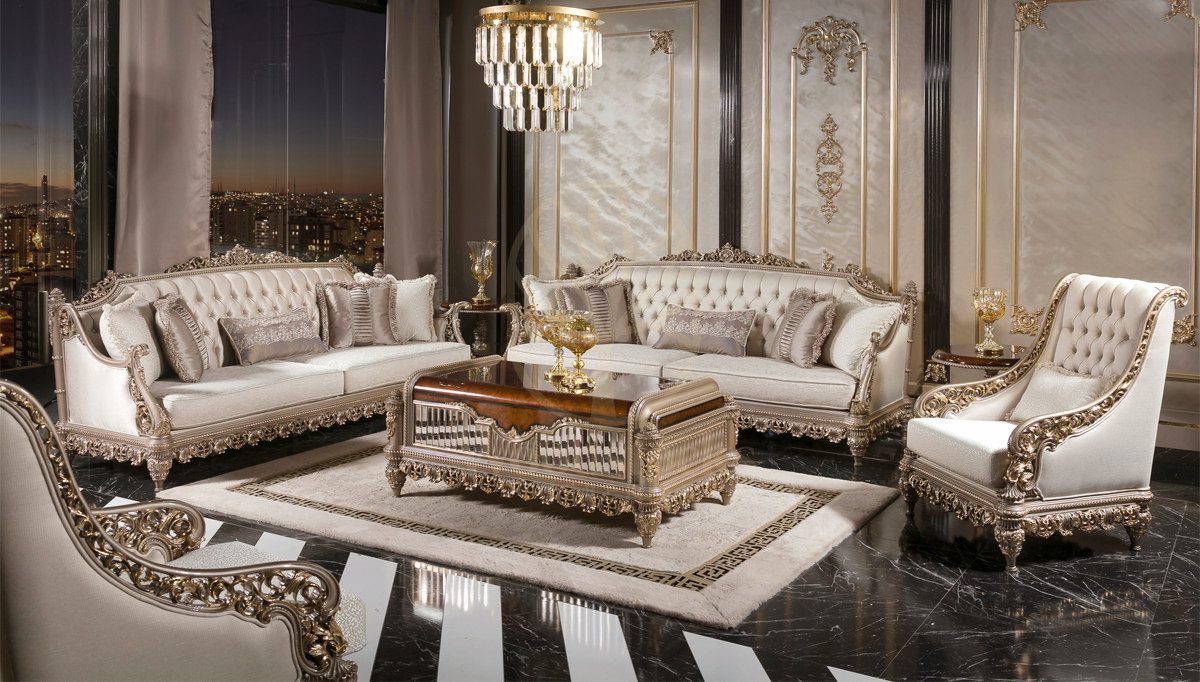 Royal Vesta Hand Carved Teak Sofa Set, Saharanpur, Sofa Set