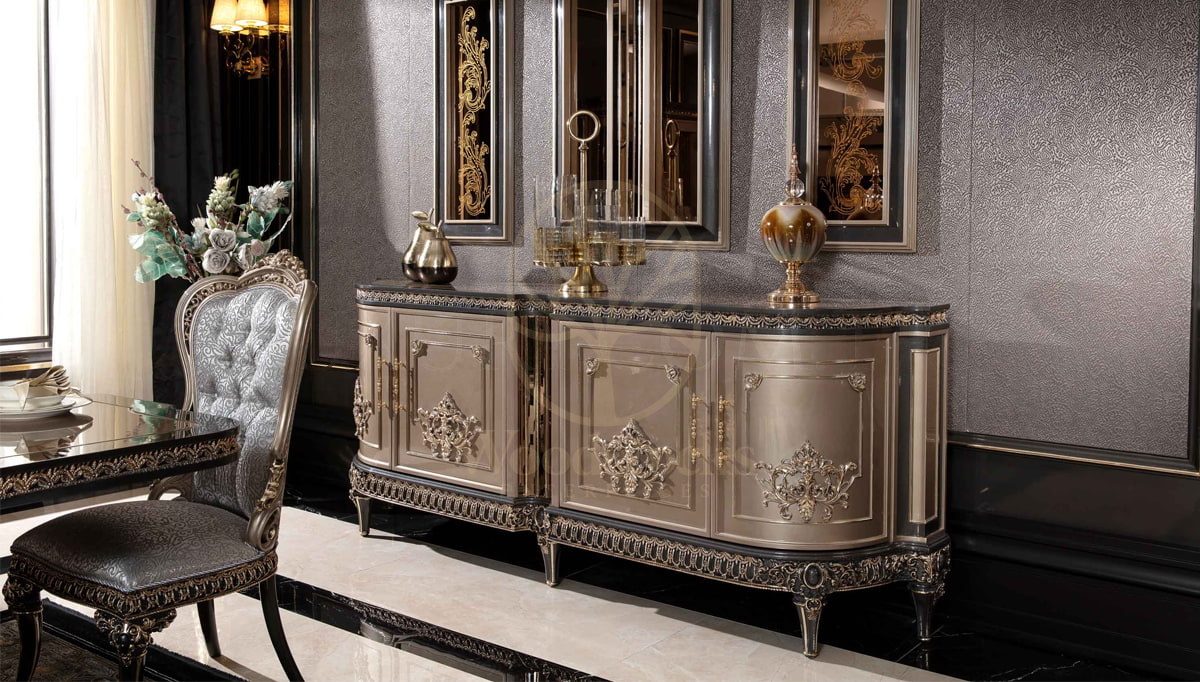 Royal Dominika Hand Carved Teak Dining Table Set, Saharanpur, view 8