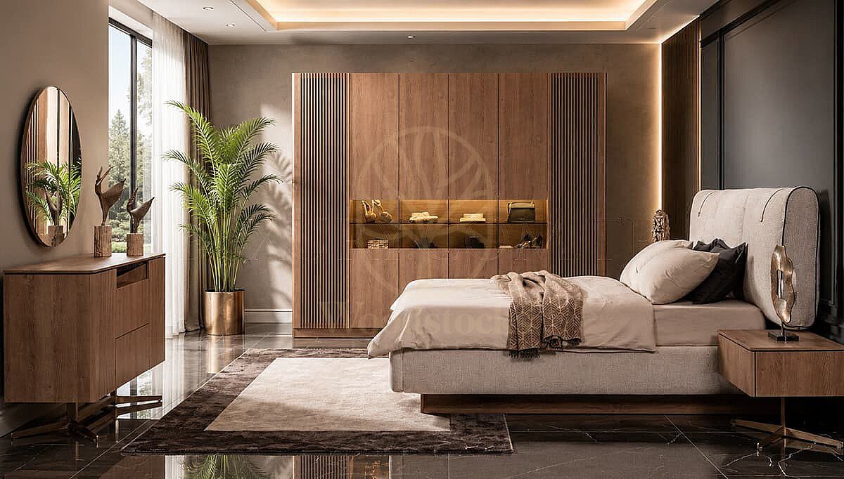 Luxury Calista Handcrafted Teak King Size Bed, Saharanpur, King Size Bed