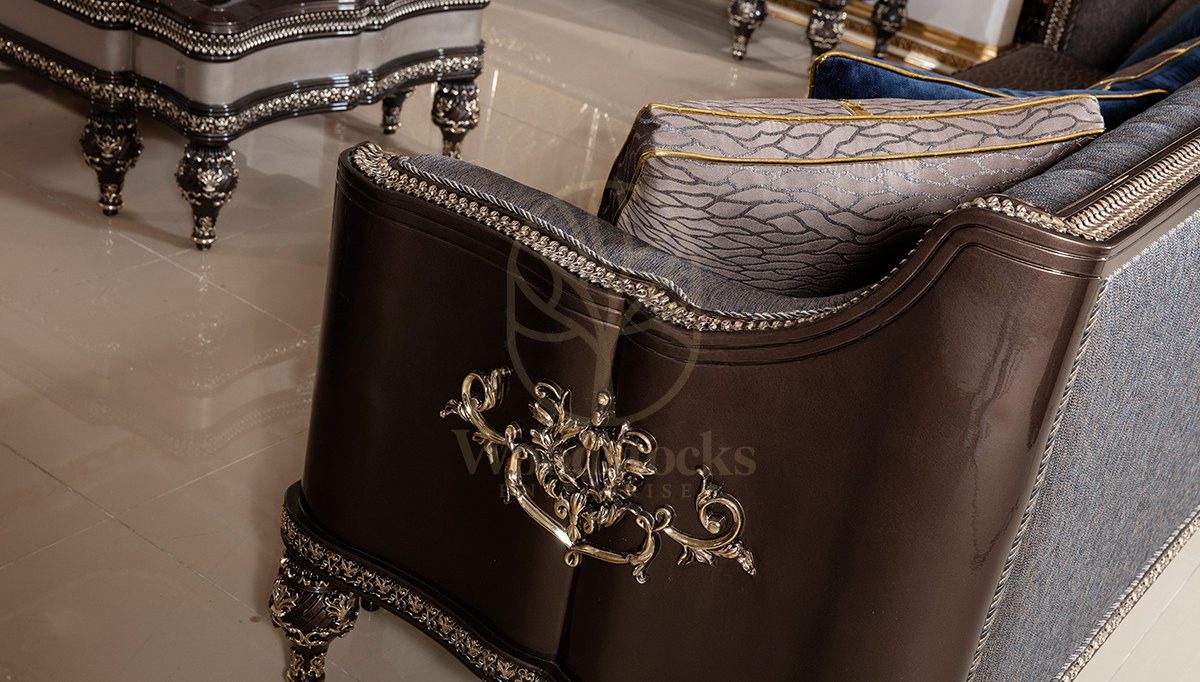 Royal Vanesa Hand Carved Teak Sofa Set, Saharanpur, view 2