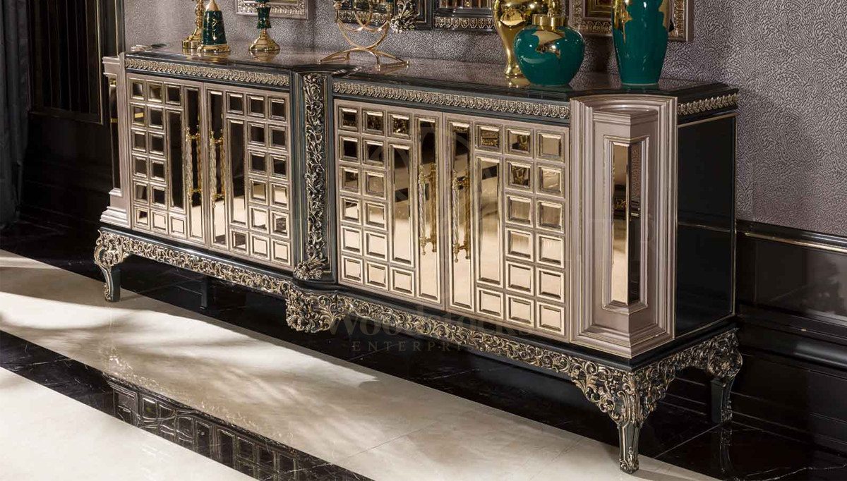 Royal Esterosa Hand Carved Teak Dining Table Set, Saharanpur, view 8