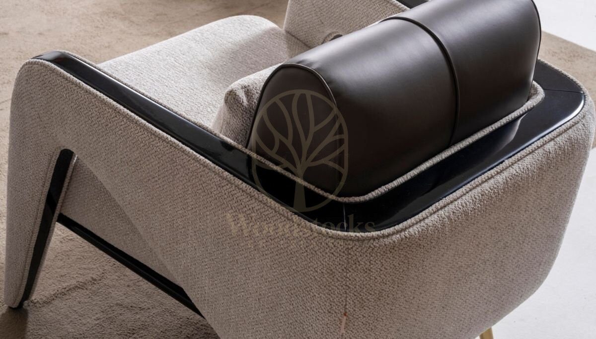 Luxury Veyron White Handcrafted Teak Sofa Set, Saharanpur, view 6
