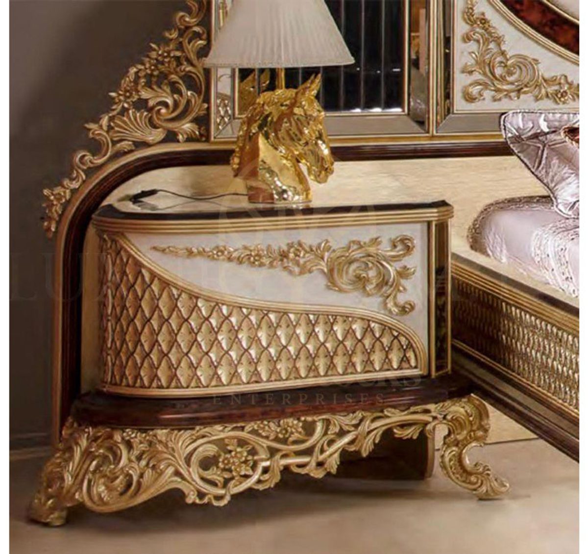 Royal Hazar Hand Carved Teak King Size Bed, Saharanpur, view 2