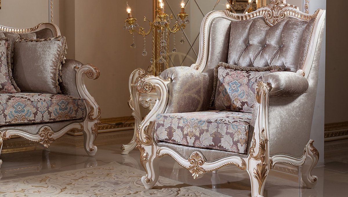 Royal Kayihan Beige Hand Carved Teak Sofa Set, Saharanpur, view 5