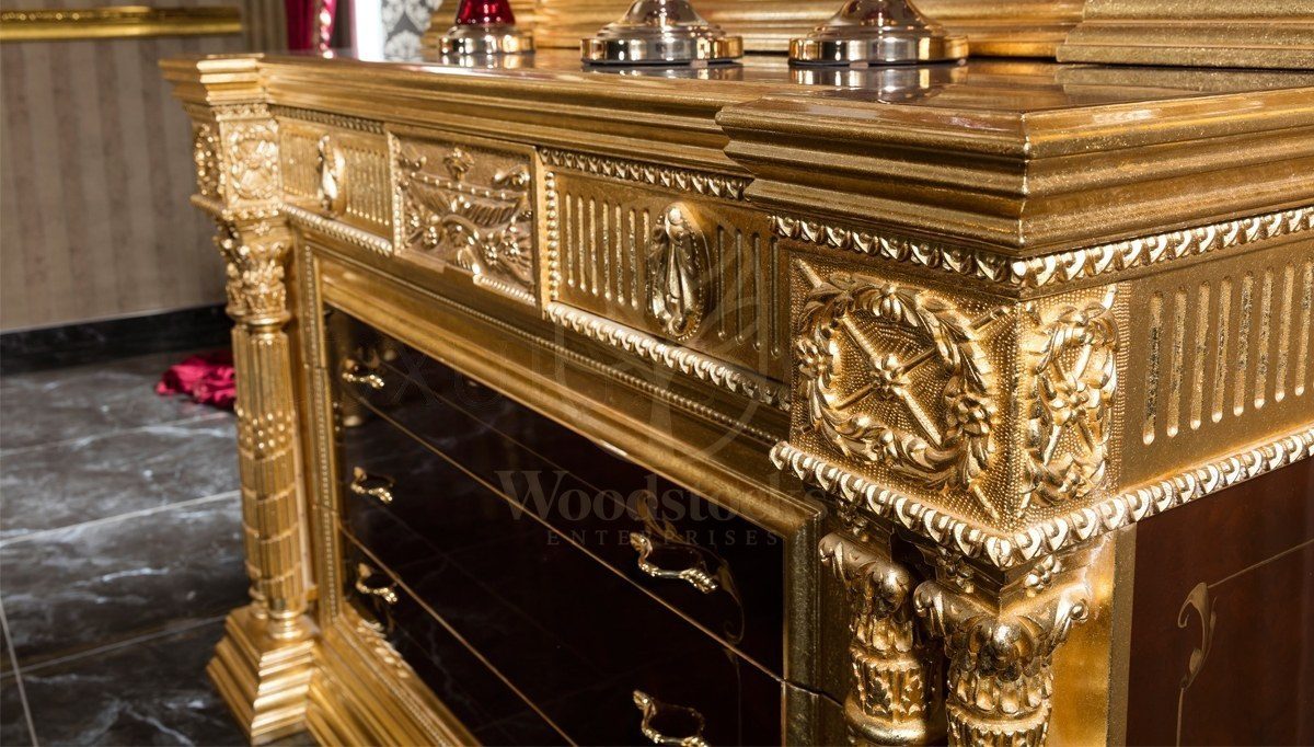 Royal Sah Hand Carved Teak King Size Bed, Saharanpur, view 4