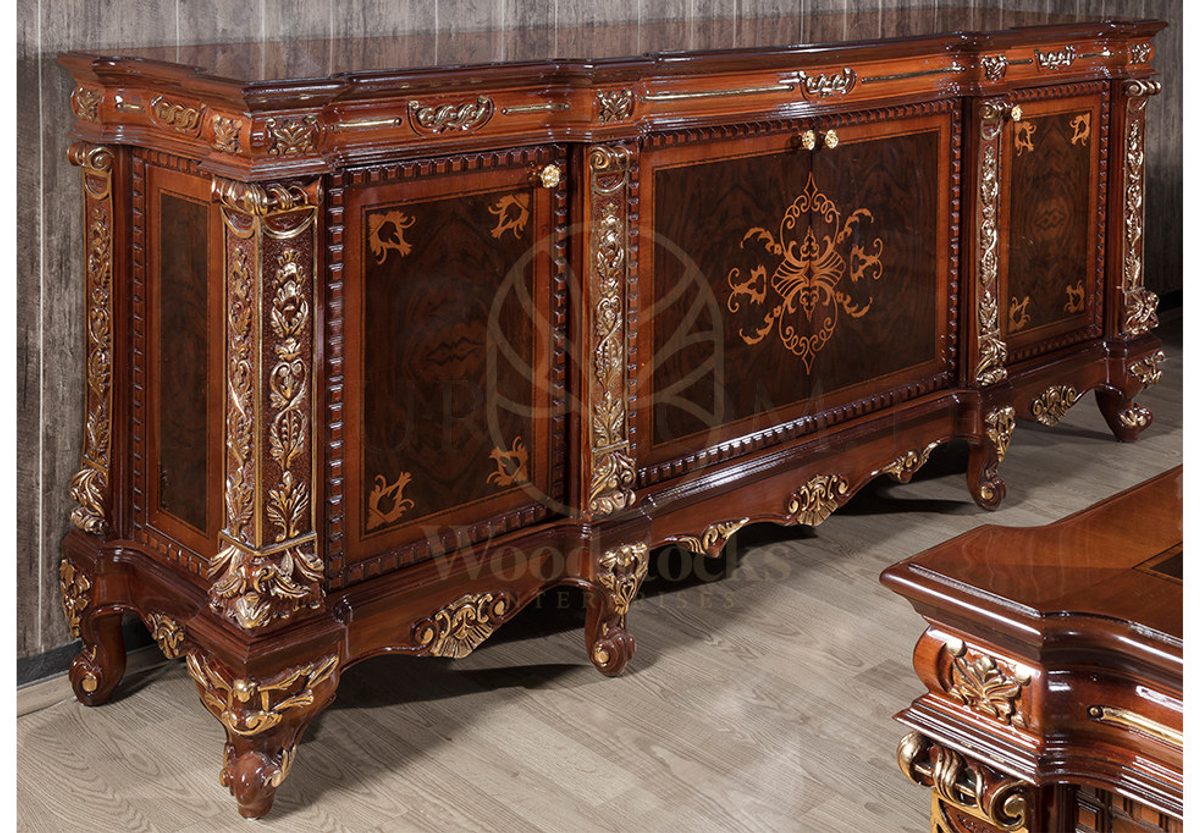 Royal Saray Hand Carved Teak Office Table, Saharanpur, view 8