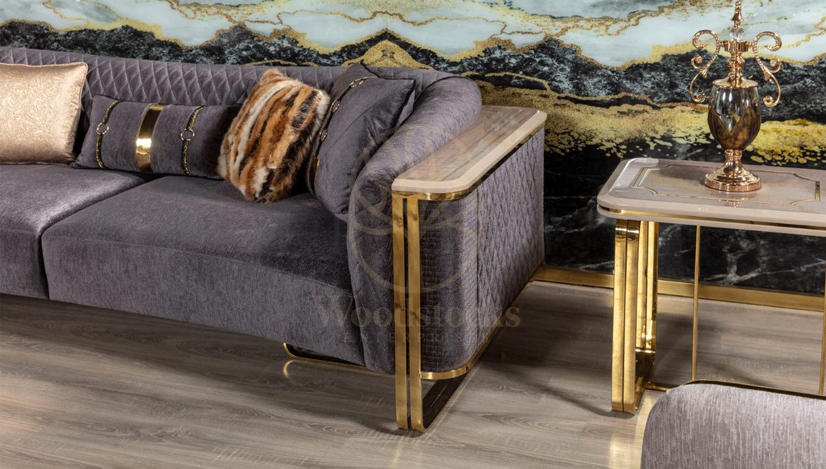 Luxury Melodika Handcrafted Teak Sofa Set, Saharanpur, view 10