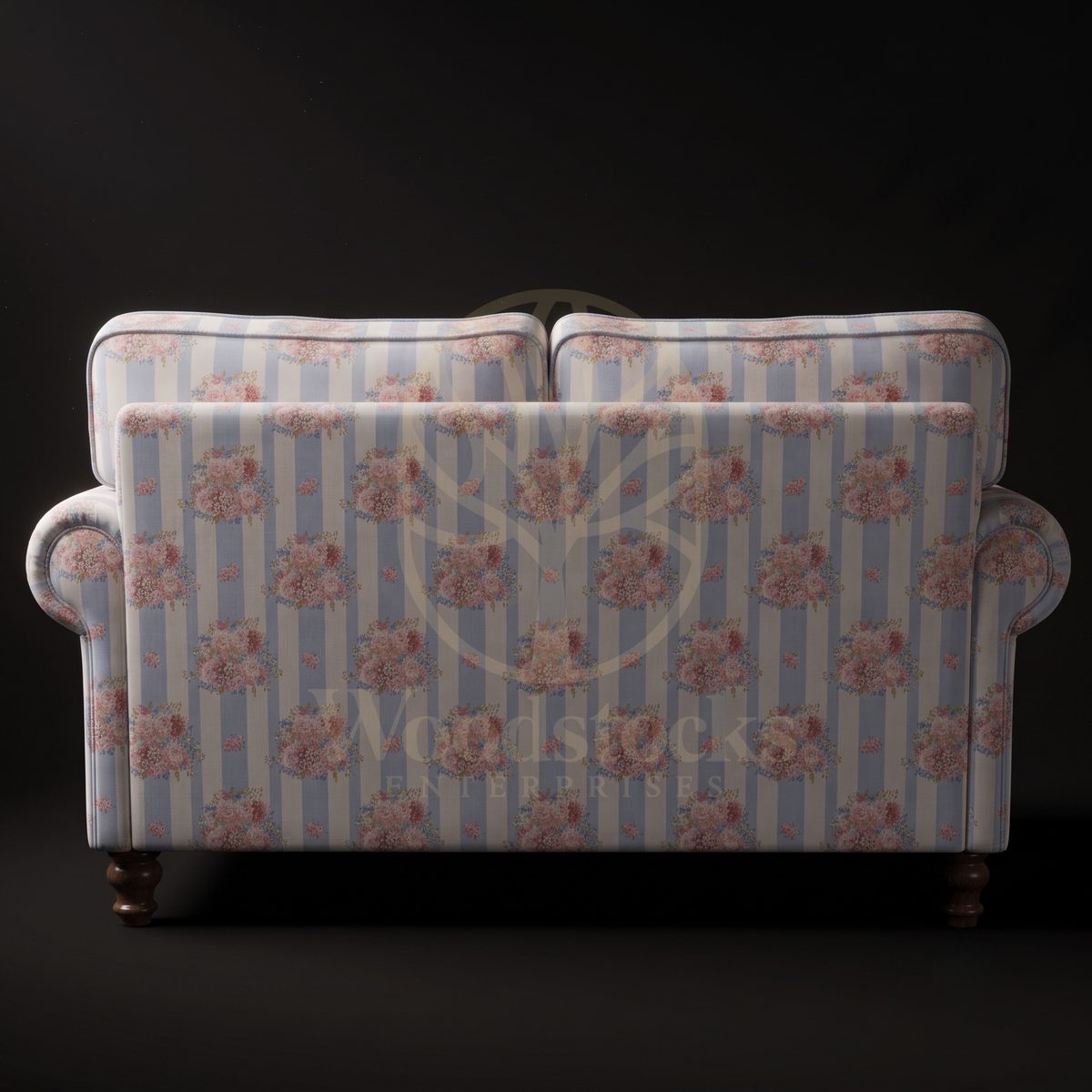 Luxury Teak Berkshire Rose Stripe Settee, Saharanpur, view 3