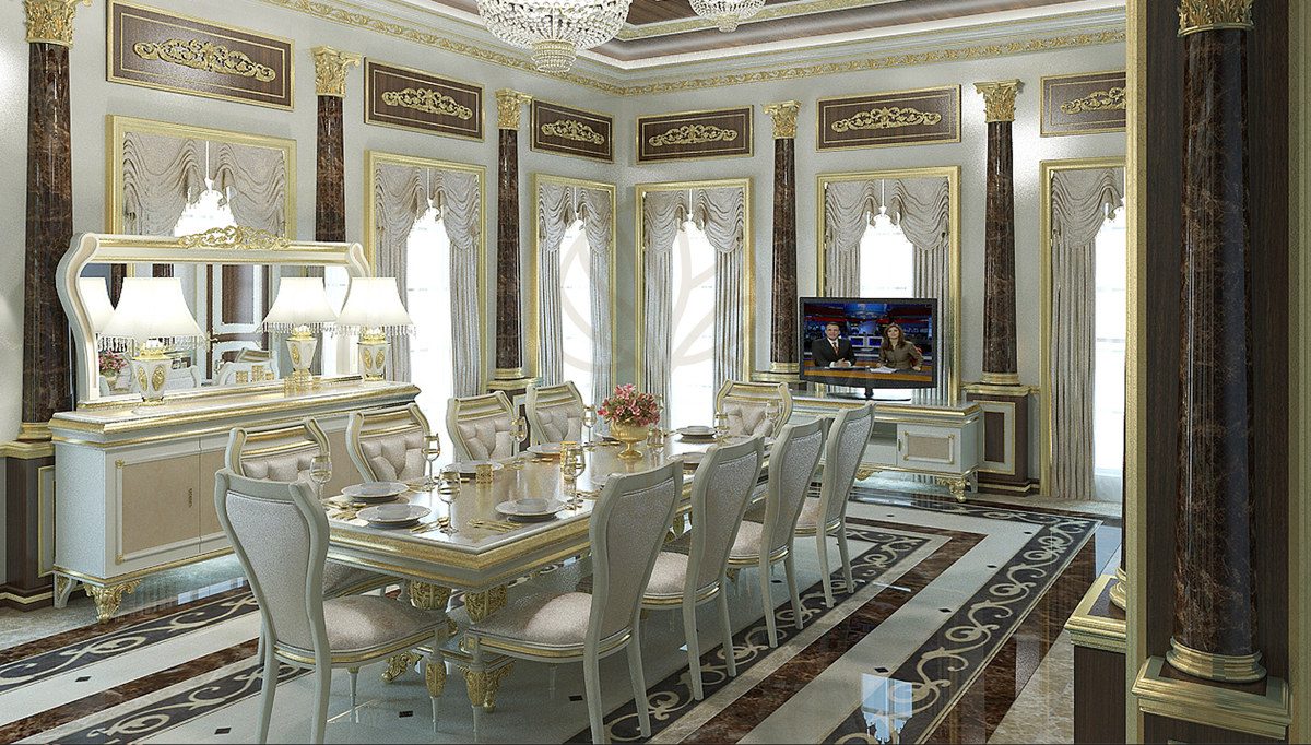Royal Ginesa Bronze Hand Carved Teak Dining Table Set, Saharanpur, Dining Table