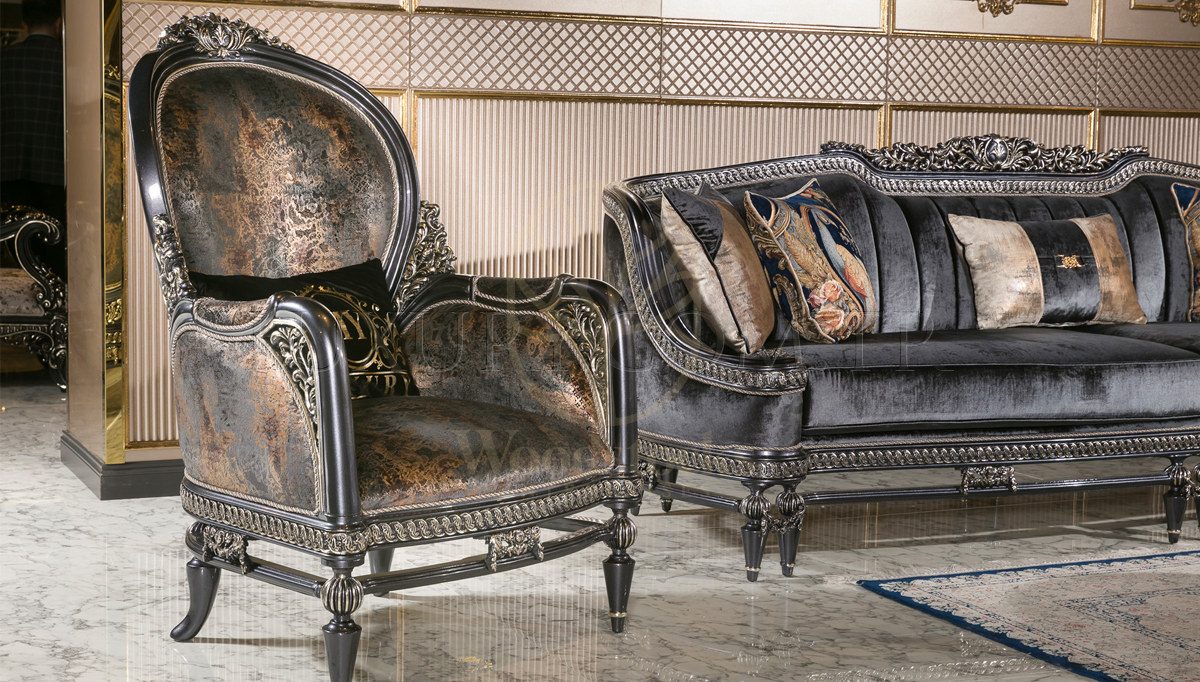 Royal Basel Hand Carved Teak Sofa Set, Saharanpur, view 3