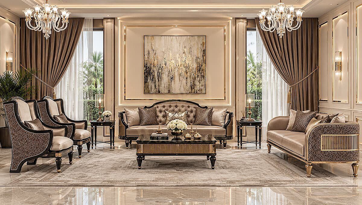 Luxury Galvero Handcrafted Teak Sofa Set, Saharanpur, Sofa Set