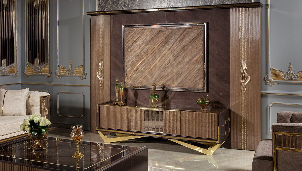Luxury Valentin Handcrafted Teak TV Cabinet II, Saharanpur, TV Cabinet