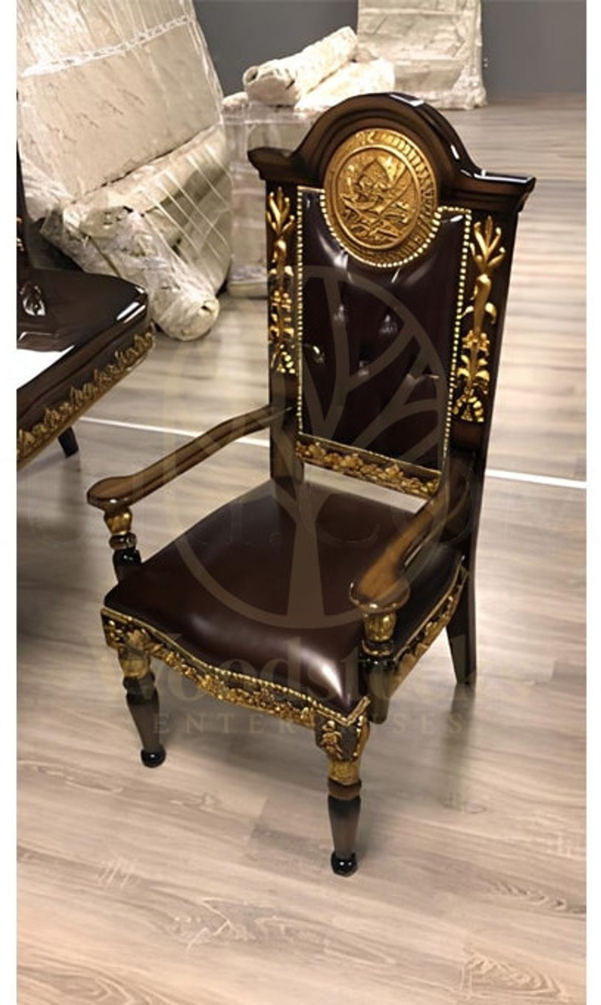 Royal Talya Hand Carved Teak Meeting Table, Saharanpur, view 5