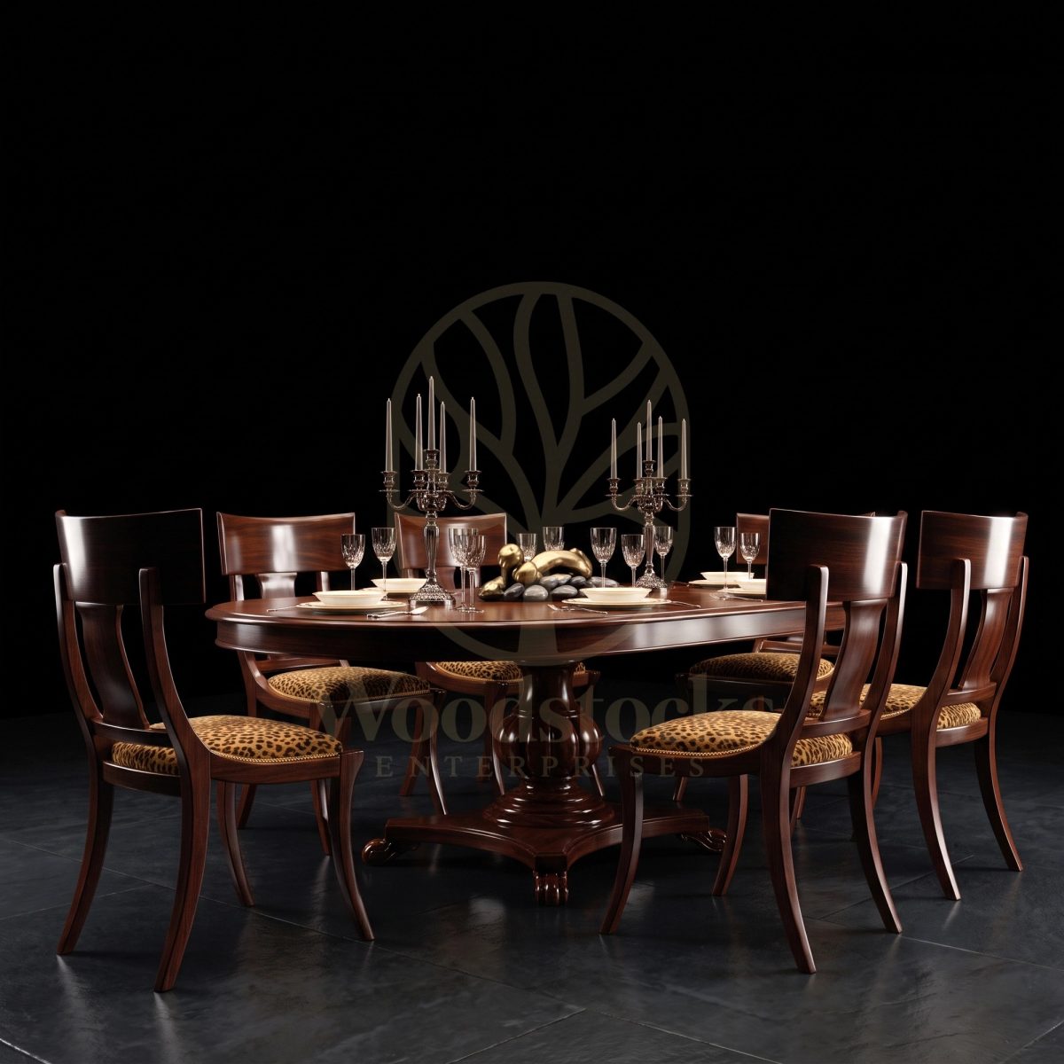 Luxury Teak Windsor William IV Pedestal Dining Suite, Saharanpur, Dining Table