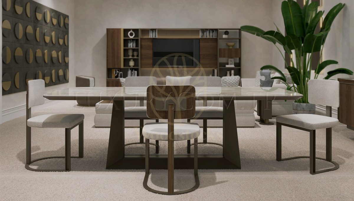 Luxury Natura Handcrafted Teak Dining Table Set, Saharanpur, Dining Table