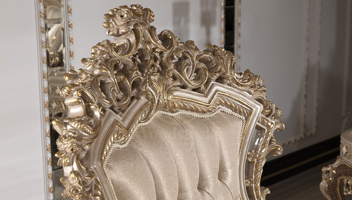 Royal Hisar White Hand Carved Teak Sofa Set, Saharanpur, view 6