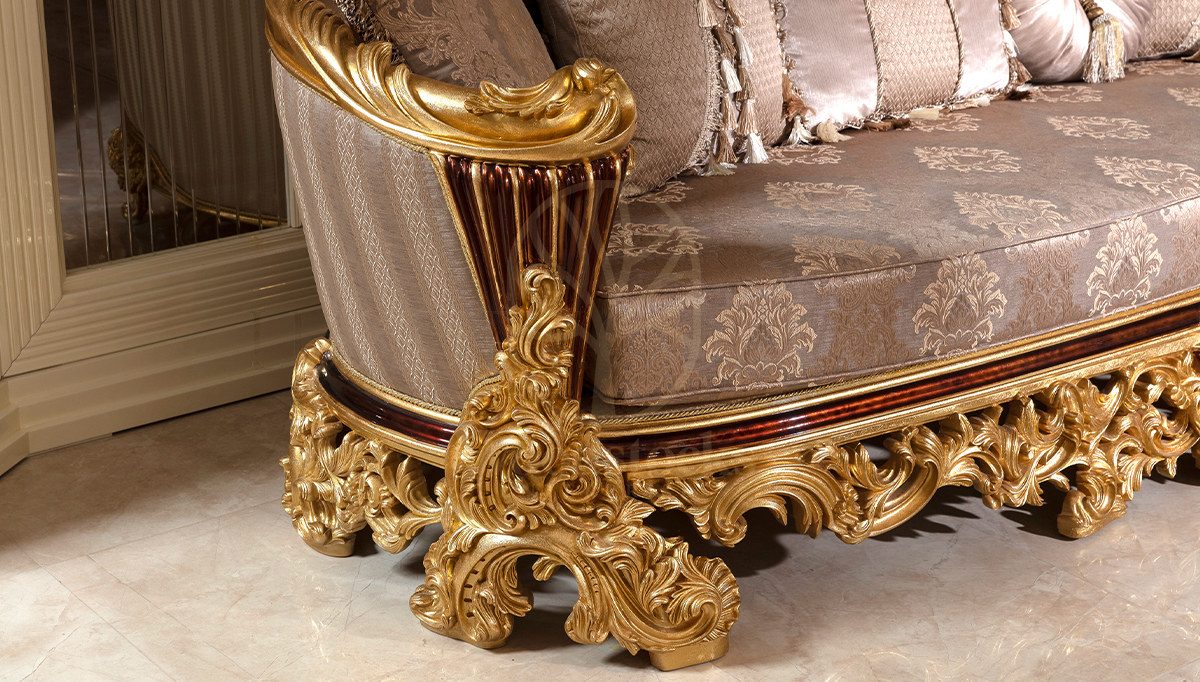 Royal Laveras Hand Carved Teak Sofa Set, Saharanpur, view 3