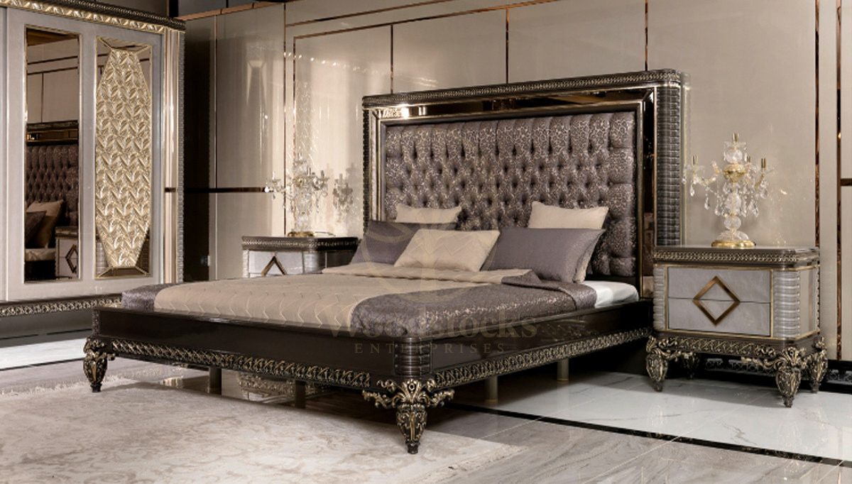 Luxury Zanka Handcrafted Teak King Size Bed, Saharanpur, view 3