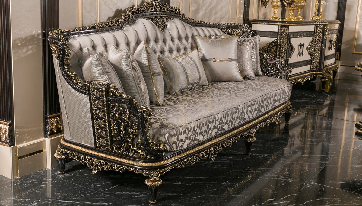 Royal Ultima Hand Carved Teak Sofa Set, Saharanpur, view 3