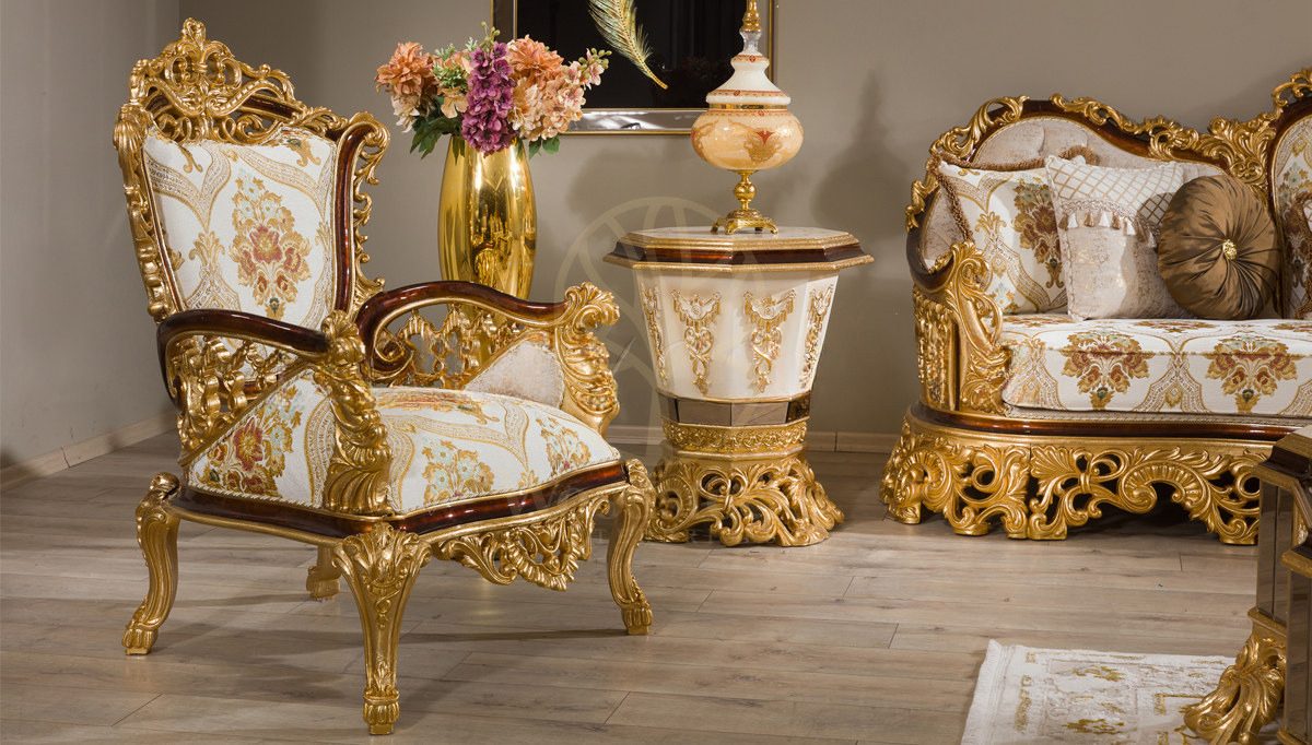 Royal Hurrem Hand Carved Teak Sofa Set III, Saharanpur, view 3