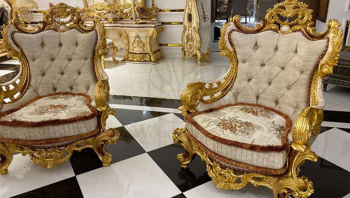 Royal Kral Hand Carved Teak Sofa Set, Saharanpur, view 6