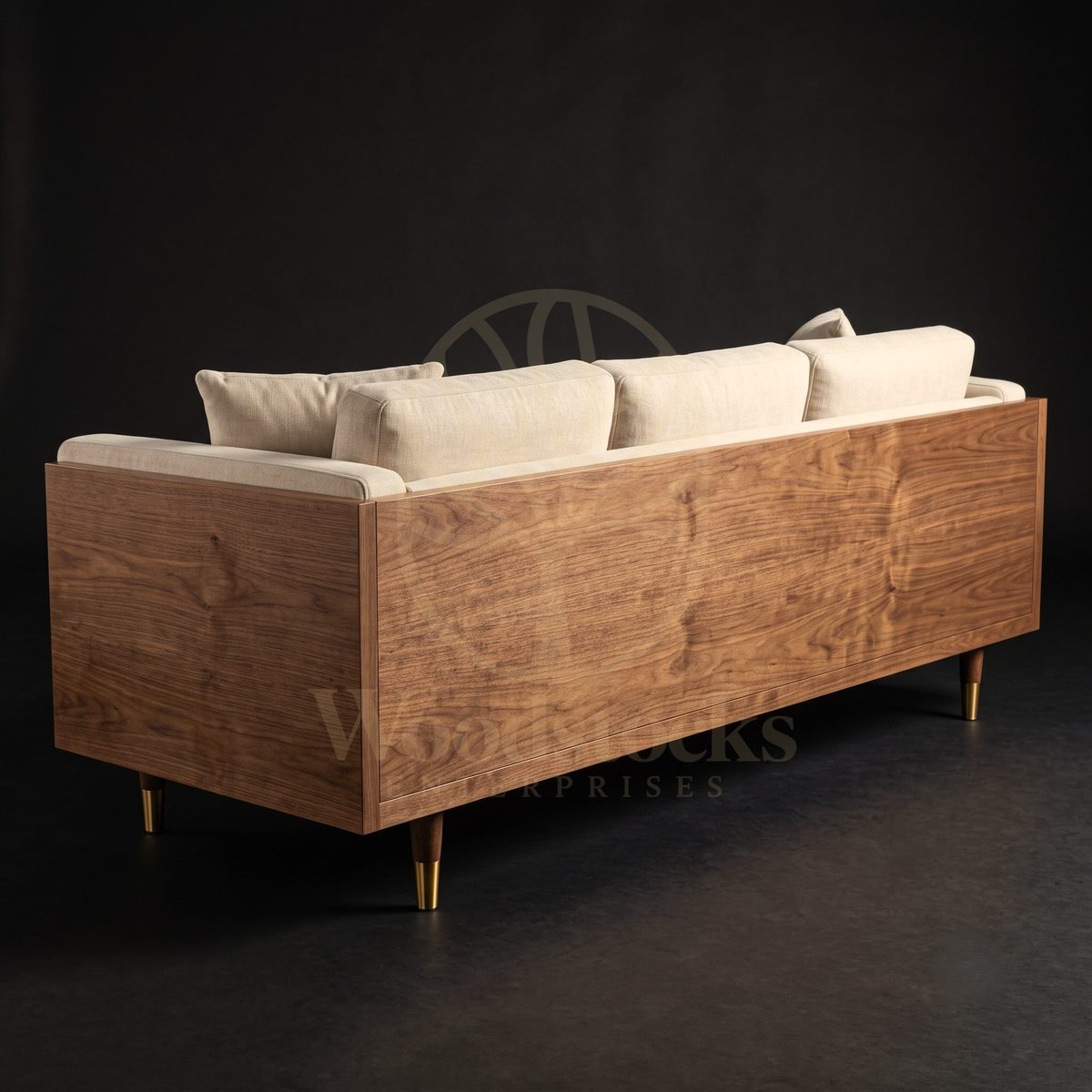 Luxury Teak Jutland Box-Frame Sofa, Saharanpur, view 4