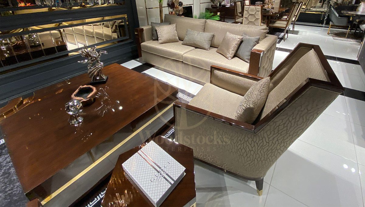 Luxury Elsium Handcrafted Teak Sofa Set, Saharanpur, view 9