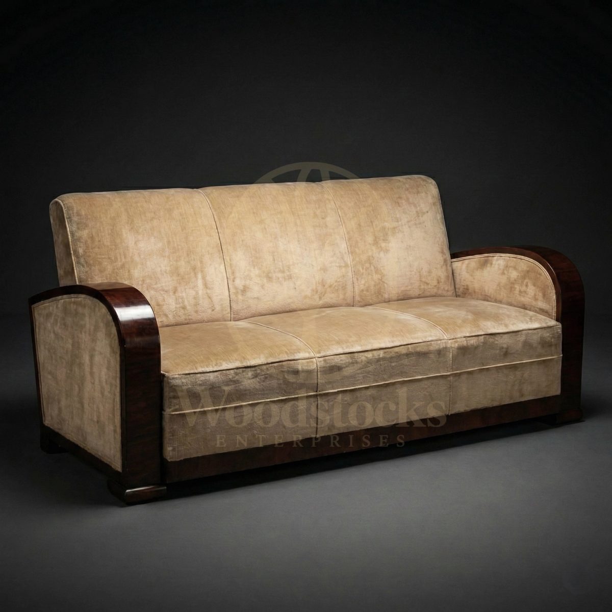 Royal Teak Brussels Palais Stoclet Art Deco Sofa, Saharanpur, view 2