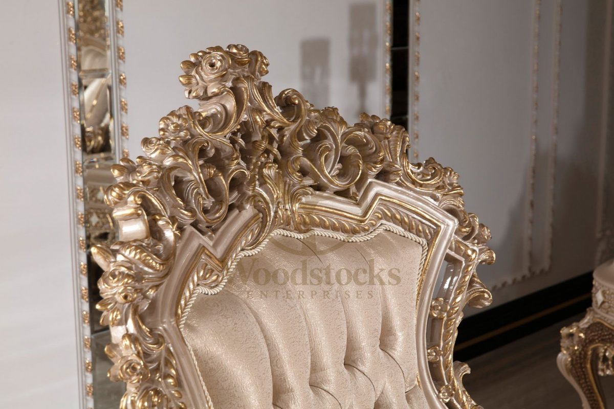 Teak Sovereign Light Brown Damask Sofa Set, view 6