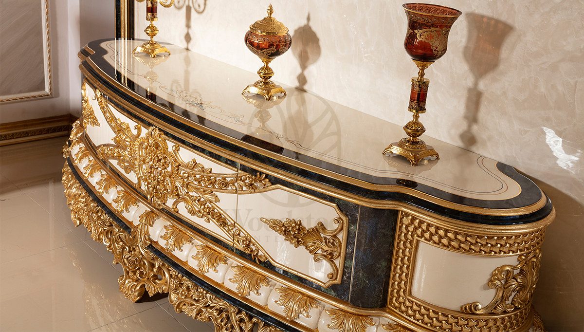 Royal Hunkar Hand Carved Teak TV Cabinet II, Saharanpur, view 2
