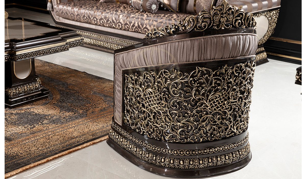 Royal Nazende Hand Carved Teak Sofa Set II, Saharanpur, view 7