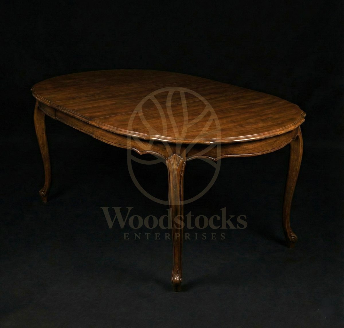Royal Teak Louis XV Provincial Cane-Back Dining Ensemble, Saharanpur, view 3