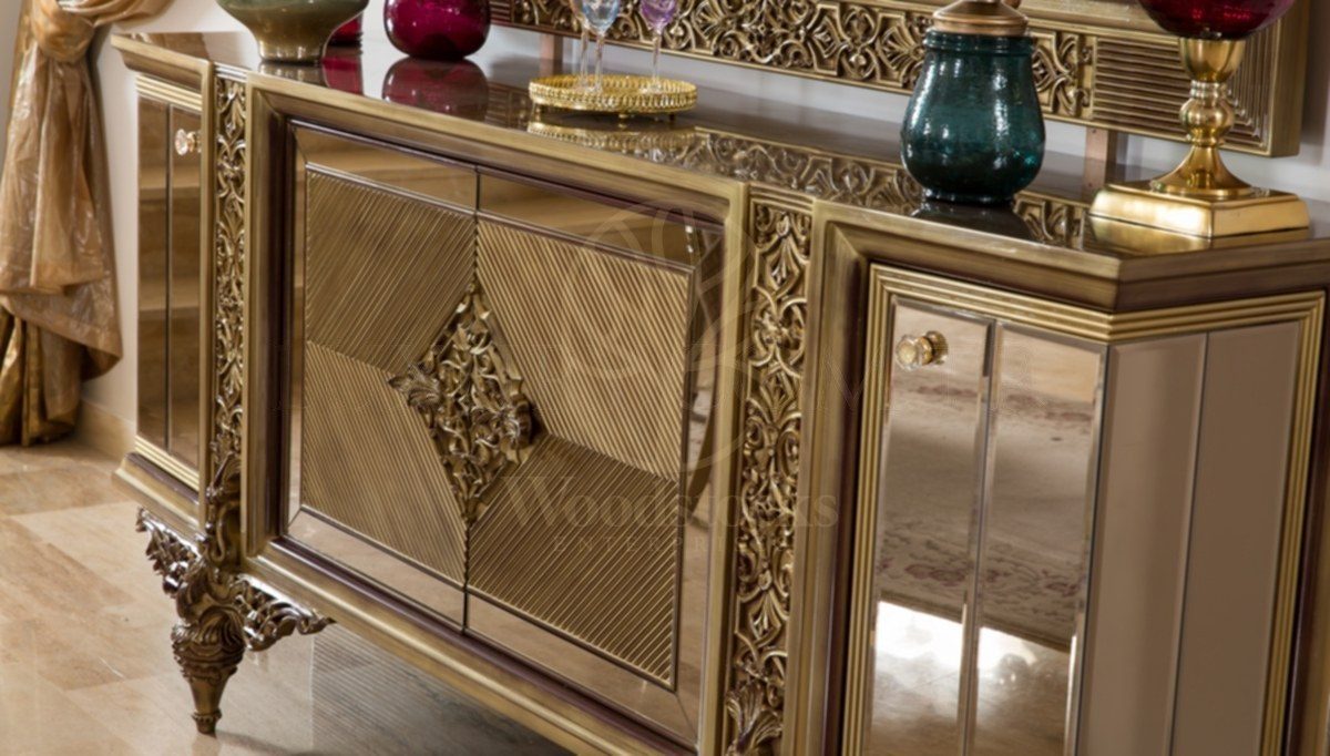 Royal Lopes Hand Carved Teak Dining Table Set, Saharanpur, view 3