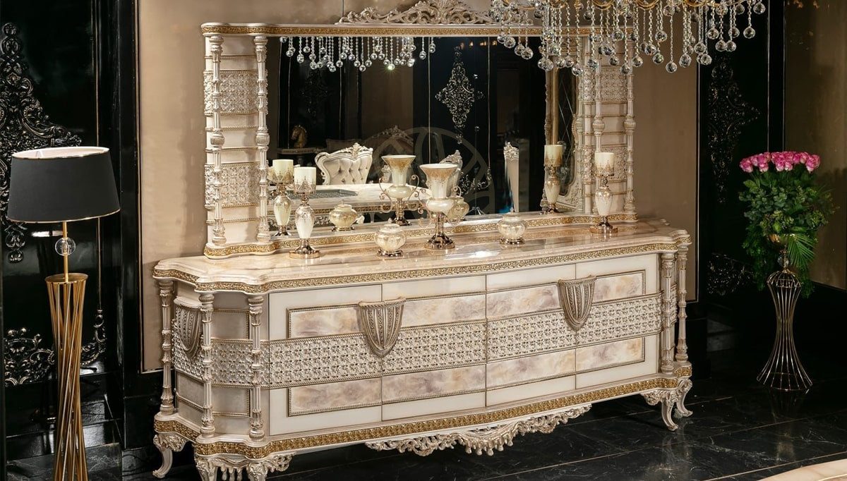 Royal Defne Hand Carved Teak Dining Table Set, Saharanpur, view 5