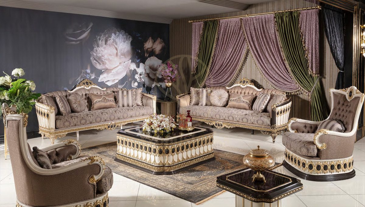 Royal Palmera Hand Carved Teak Sofa Set, Saharanpur, Sofa Set