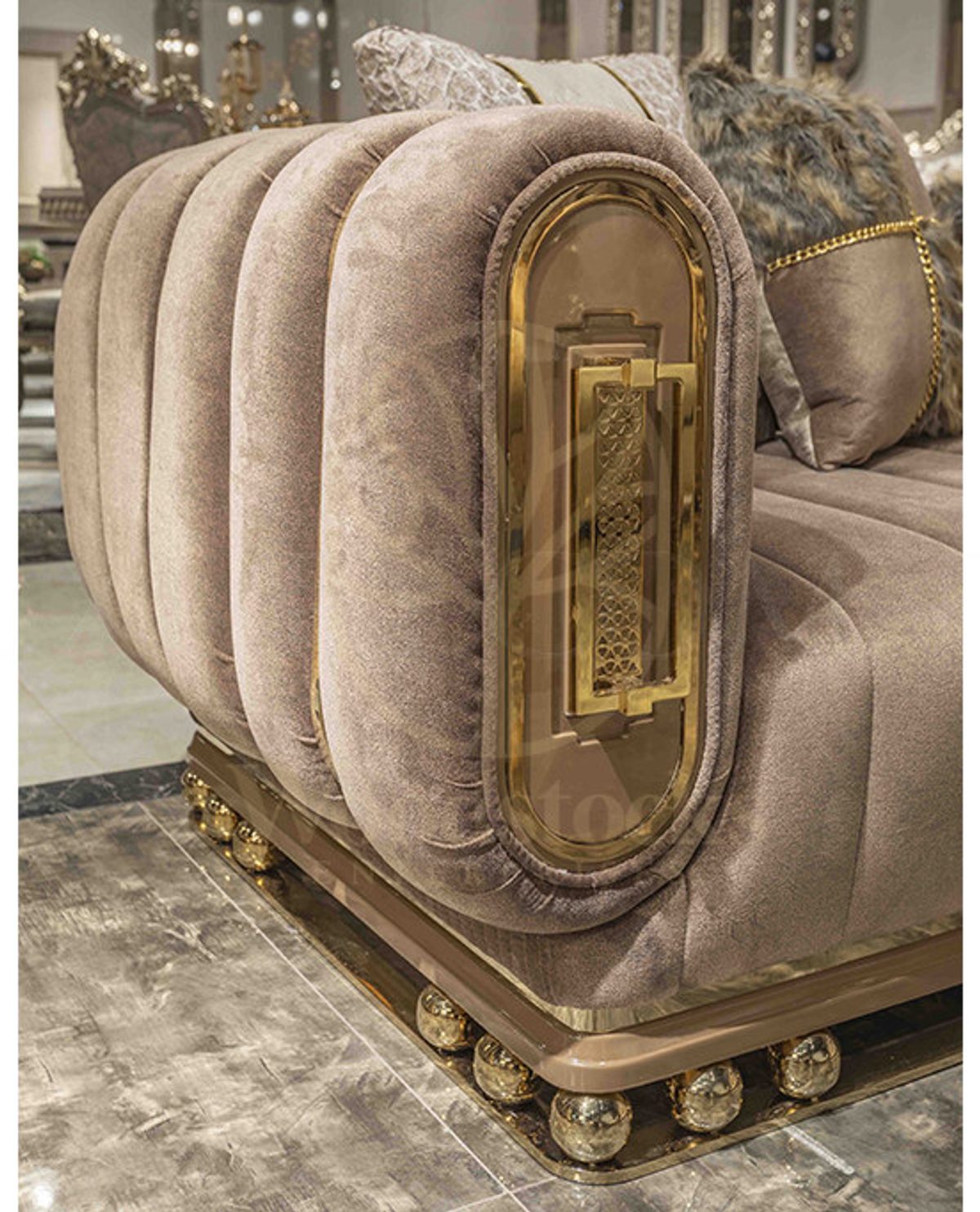 Luxury Mozena Handcrafted Teak Sofa Set, Saharanpur, view 9