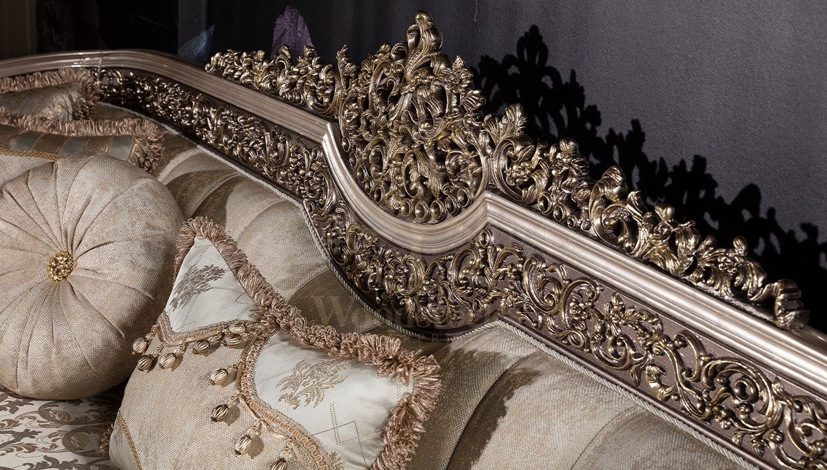 Royal Lefkosa Hand Carved Teak Sofa Set, Saharanpur, view 4
