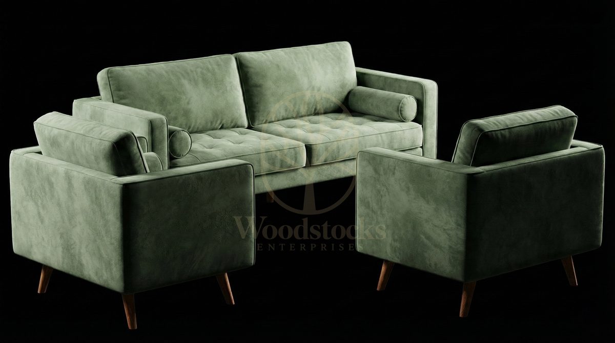 Luxury Teak Chelsea Modernist Lounge Ensemble, Saharanpur, view 3