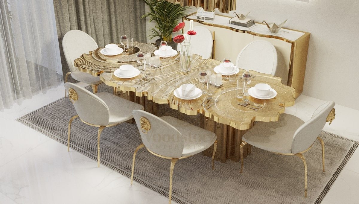 Luxury Sandor Handcrafted Teak Dining Table Set, Saharanpur, Dining Table