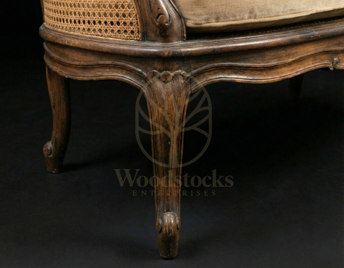 Royal Teak Provençal Cane Serenade Louis XV Sofa Set, Saharanpur, view 4