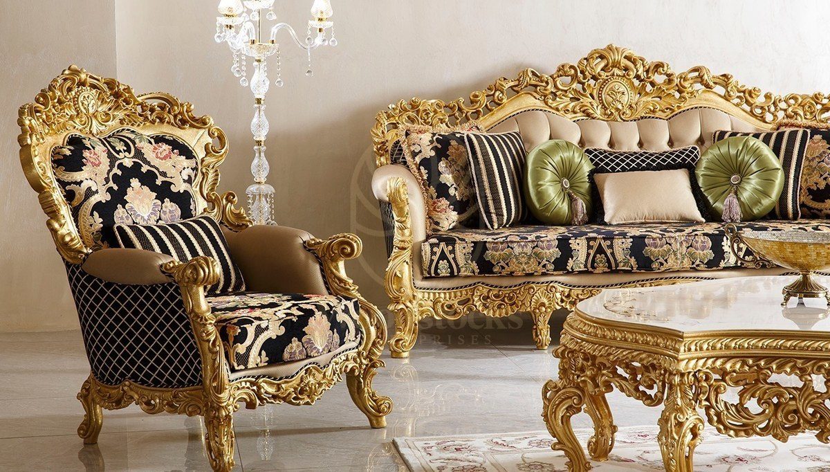 Royal Sehrazat Hand Carved Teak Sofa Set, Saharanpur, view 2