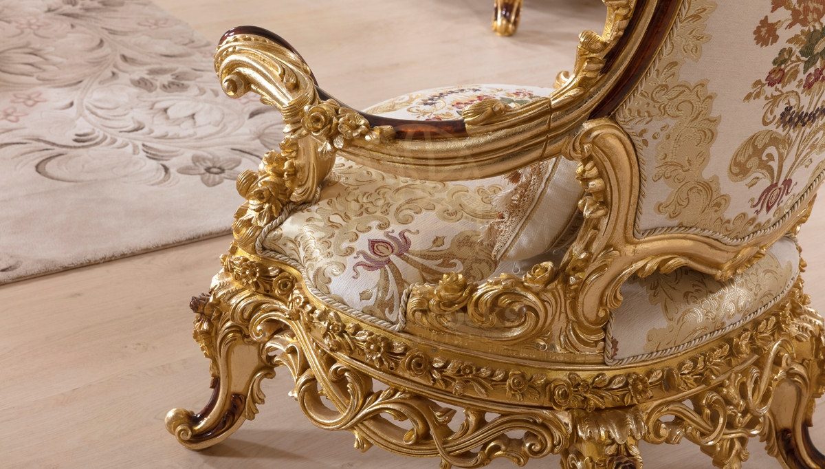 Royal Laden Hand Carved Teak Sofa Set, Saharanpur, view 7