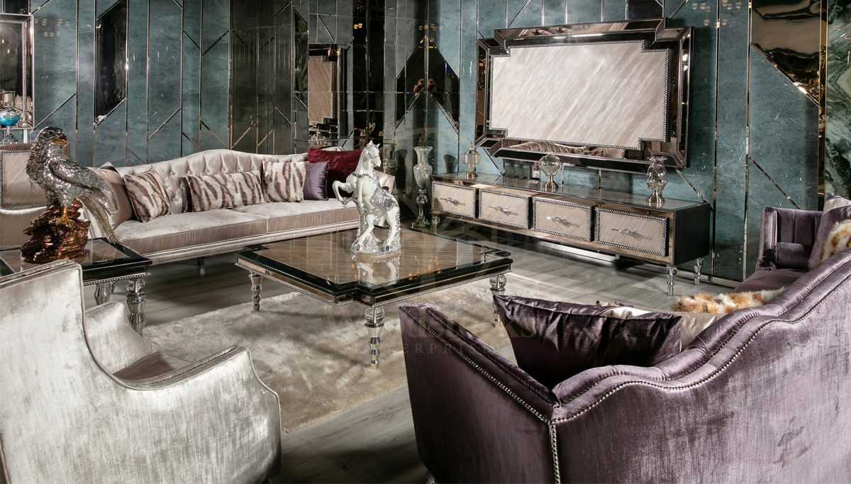 Luxury Molerna Handcrafted Teak Sofa Set, Saharanpur, Sofa Set