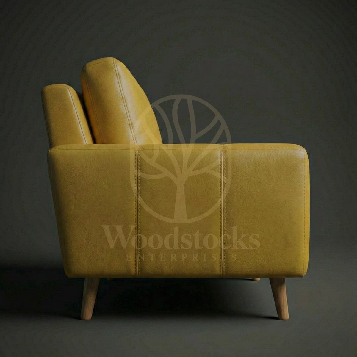 Luxury Teak Tribeca Loft Modernist Leather Lounge Sofa, Saharanpur, view 4