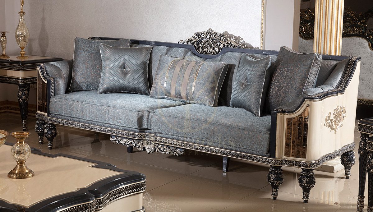 Royal Vanesa Hand Carved Teak Sofa Set II, Saharanpur, view 3