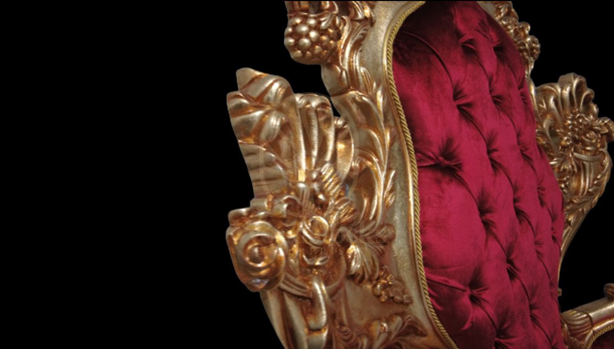 Royal Toledo Hand Carved Teak Armchair, Saharanpur, view 6
