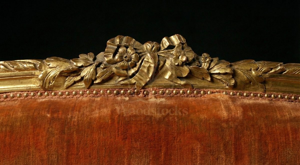 Royal Hand Carved Teak Parisian Giltwood Salon Suite, Saharanpur, view 6
