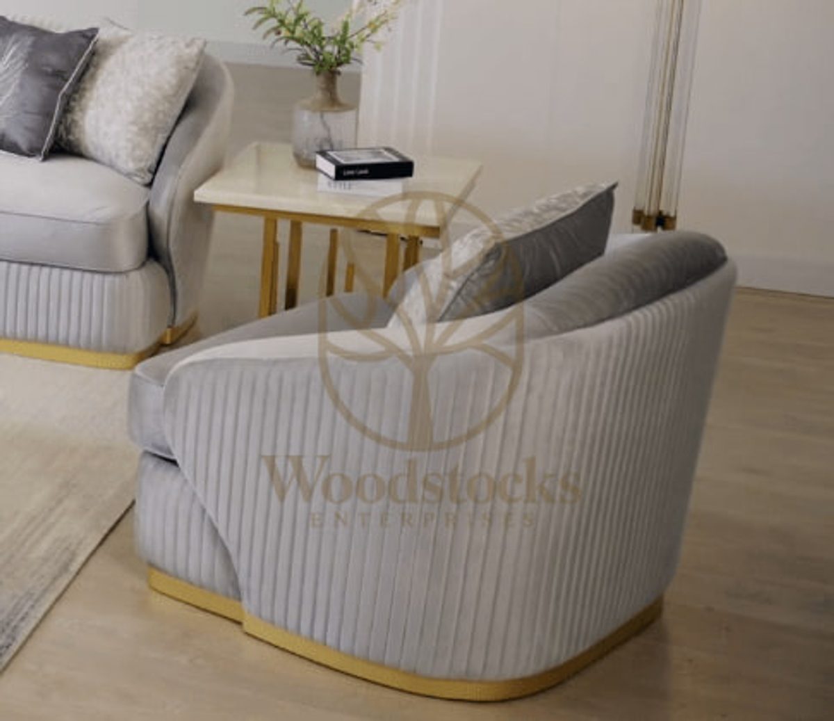 Contemporary Corner Table, view 5