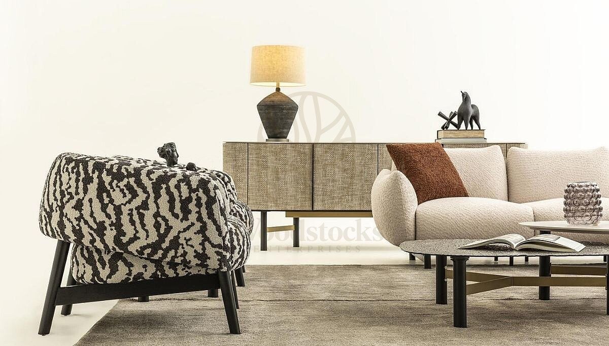 Luxury Portova Handcrafted Teak L-Shape Sofa, Saharanpur, view 7
