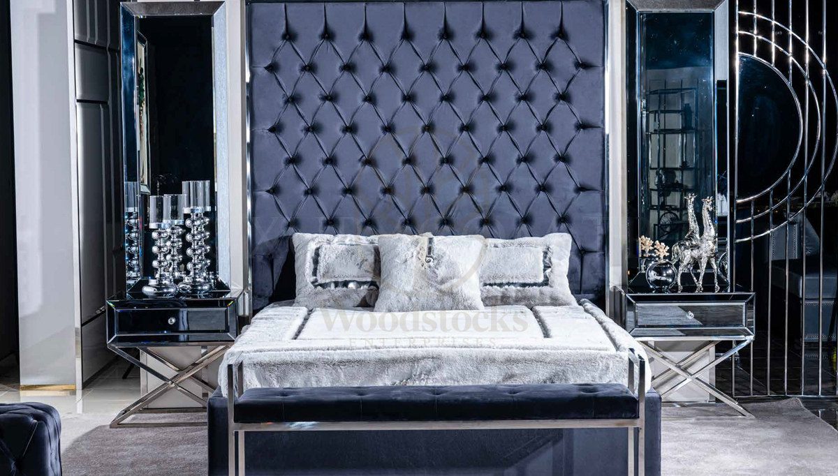 Luxury Virjinya Handcrafted Teak King Size Bed, Saharanpur, King Size Bed